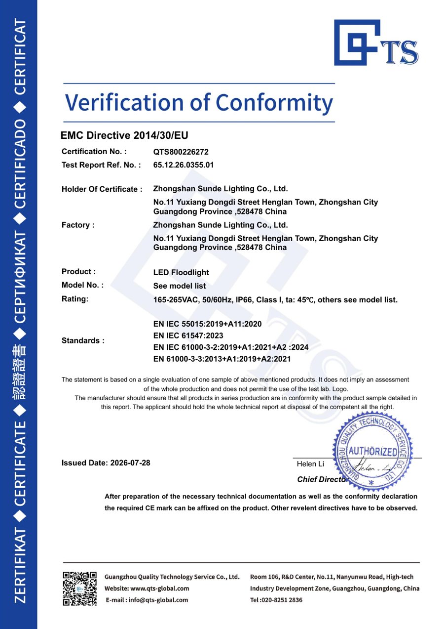 CE EMC · SF22902 document preview